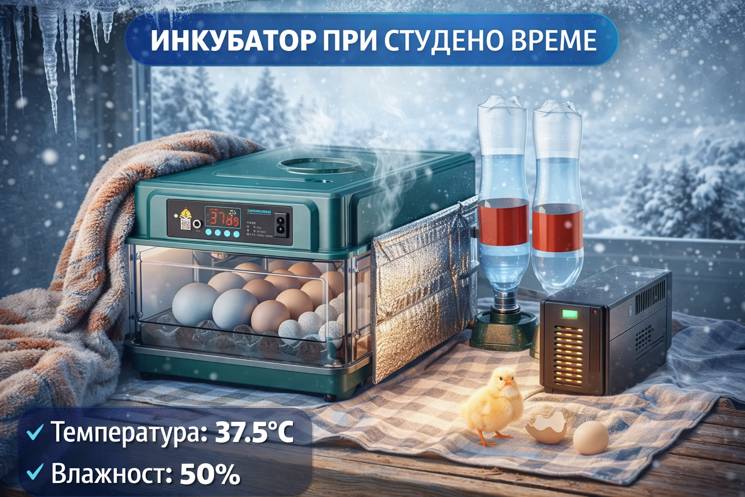 Как да използваме инкубатори за яйца при ниски температури?